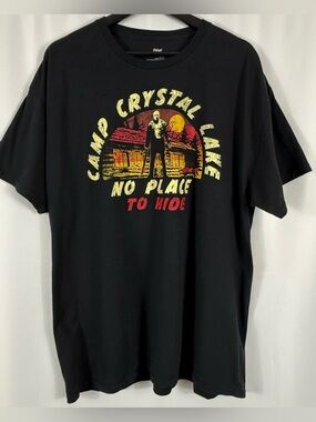 Friday The 13th Camp Crystal Lake Jason Graphic T-Shirt XL Horror Movie Tee